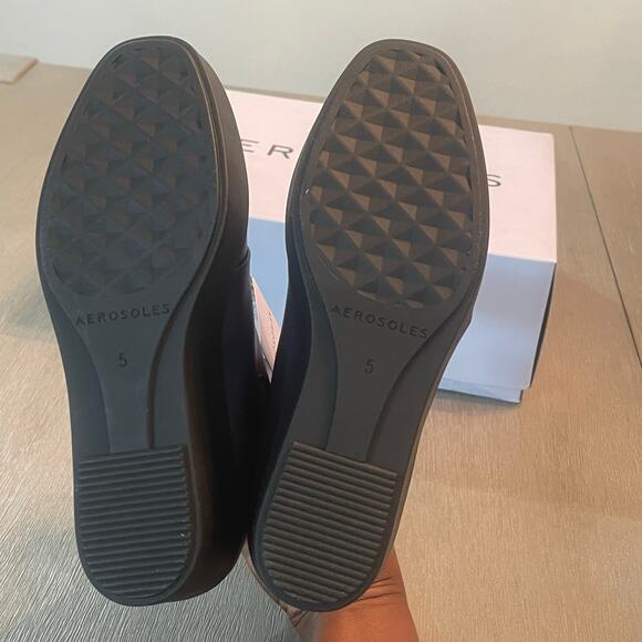 Aerosoles Womens Carin Navy Comfortable Wedge Ankle Booties Size 5M Casual - Picture 6 of 11